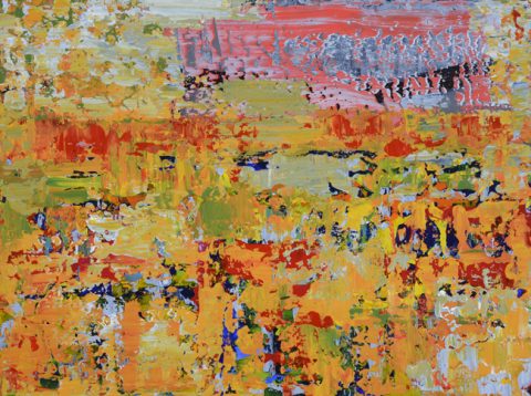 Towards Hana — Mixed media on canvas by Brad Forsythe