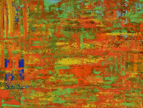 Looking Out — Mixed media on canvas by Brad Forsythe