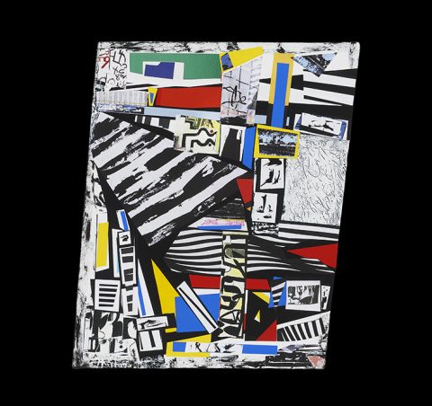 S Series B2 — Mixed media on wood panel by Brad Forsythe