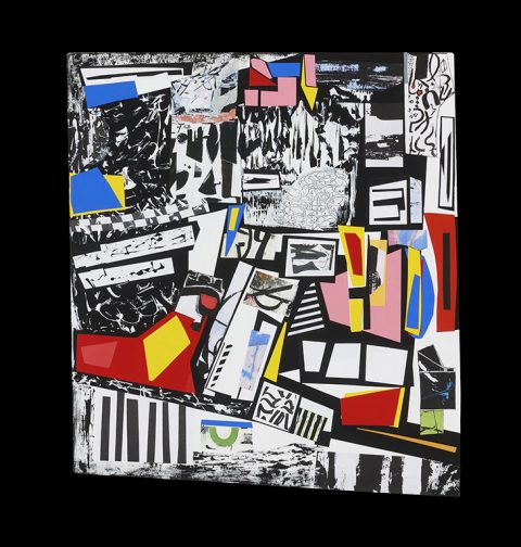S Series B4 — Mixed media on wood panel by Brad Forsythe