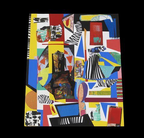S Series C1 — Mixed media on wood panel by Brad Forsythe