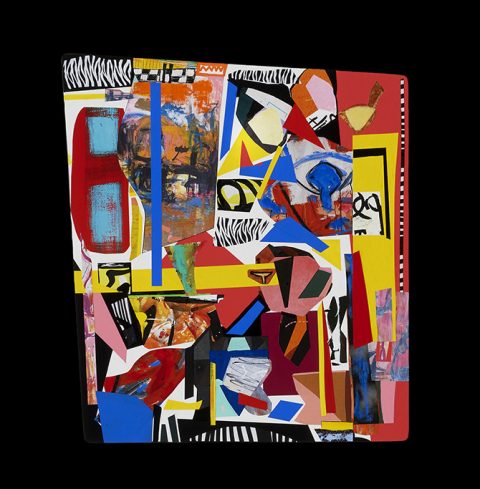 S Series C4 — Mixed media on wood panel by Brad Forsythe