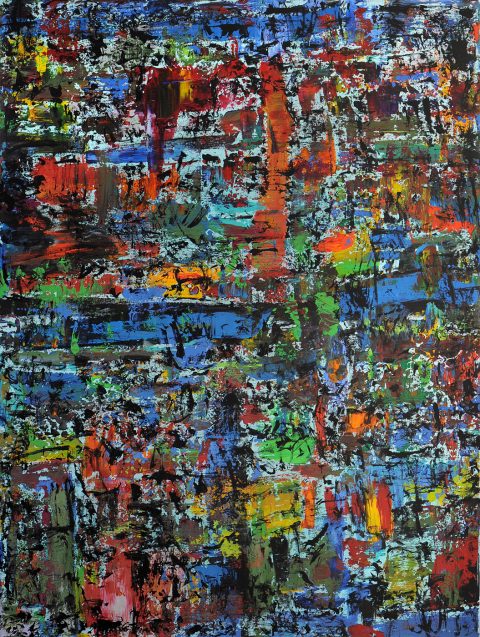 Paradise in Retro — Mixed media on canvas by Brad Forsythe