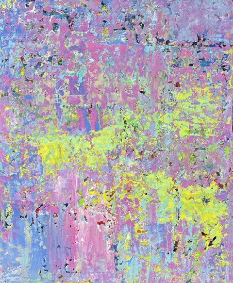 Fractured Stillness — Mixed media on canvas by Brad Forsythe