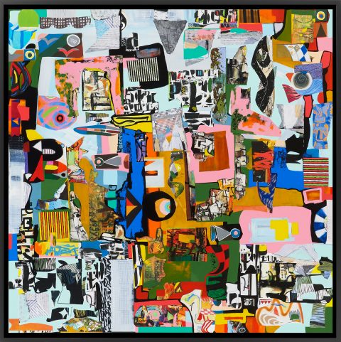 Blue 23 — Mixed media on canvas by Brad Forsythe
