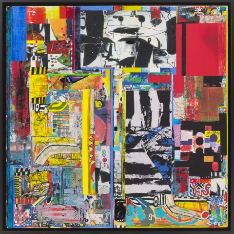 X Series 2 — Mixed media on wood panel by Brad Forsythe