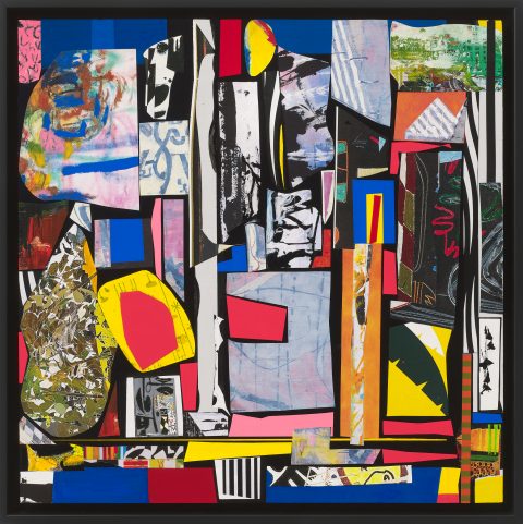X Series 6 — Mixed media on wood panel by Brad Forsythe