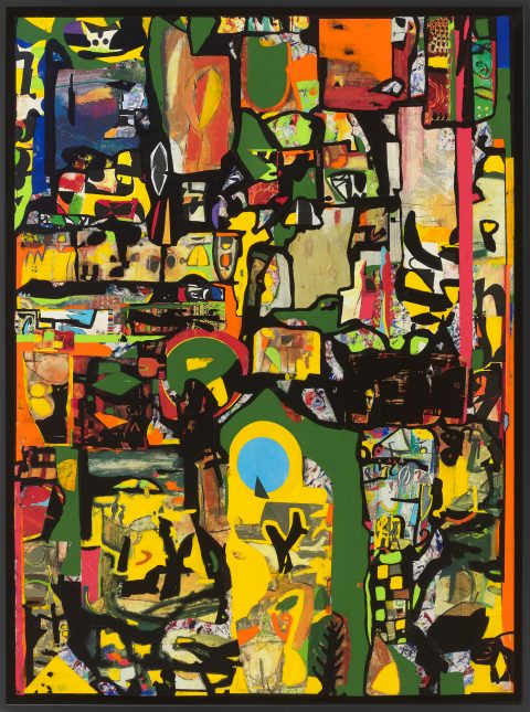 Yellow 23 — Mixed media on wood panel by Brad Forsythe