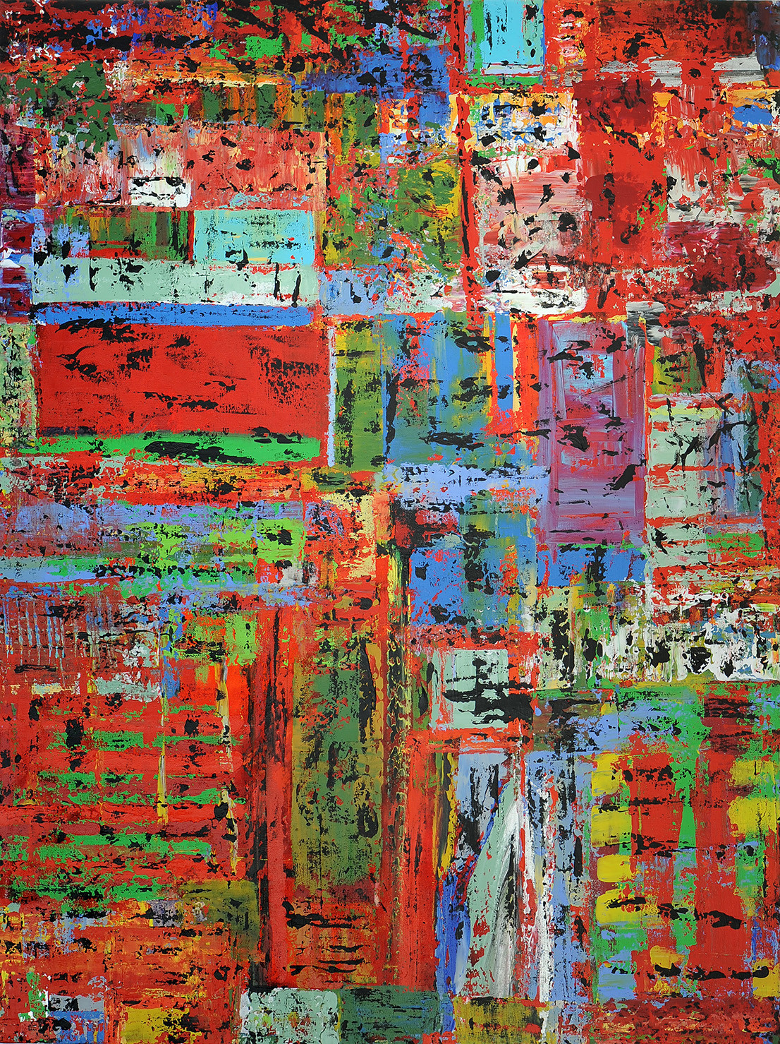 Running with Rasta — Mixed media on canvas by Brad Forsythe