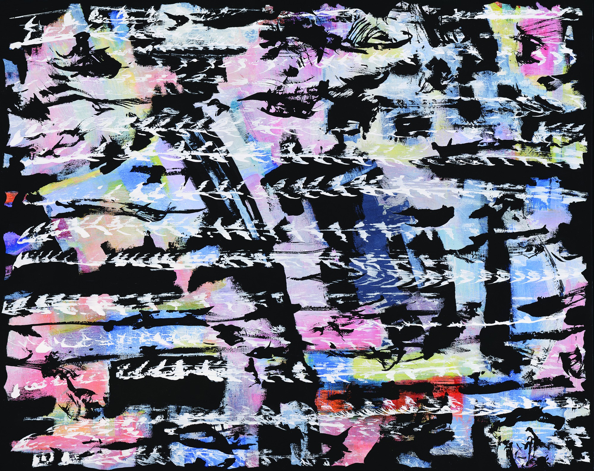 Color Block — Mixed media on canvas by Brad Forsythe