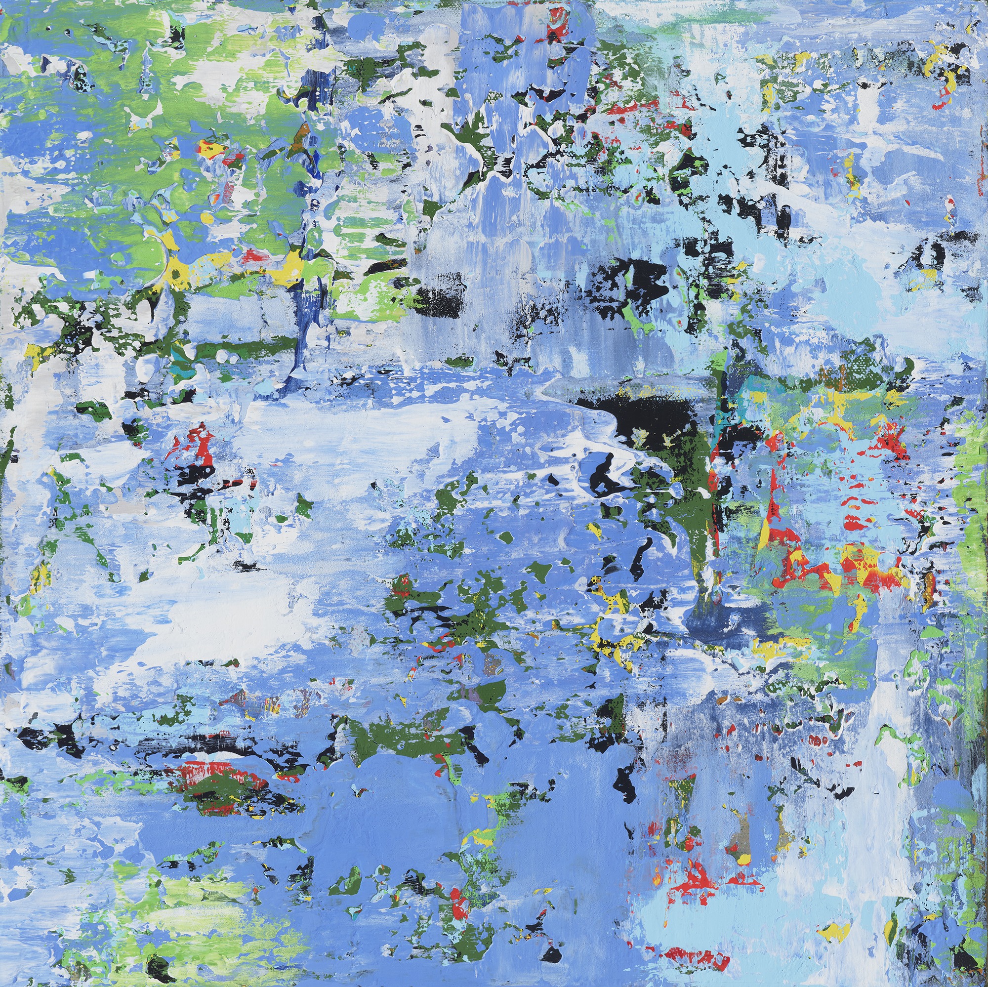 Depth of Blue — Mixed media on canvas by Brad Forsythe