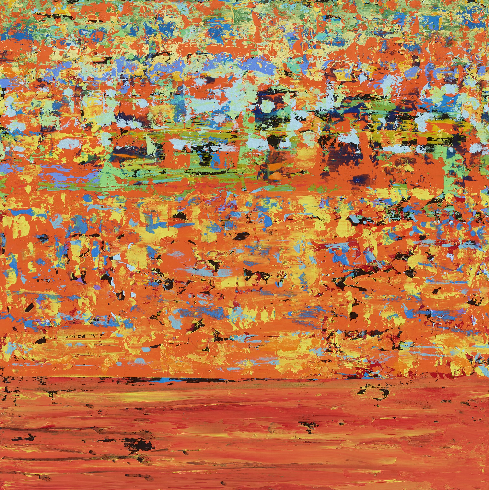 Radiant Tides — Mixed media on wood panel by Brad Forsythe