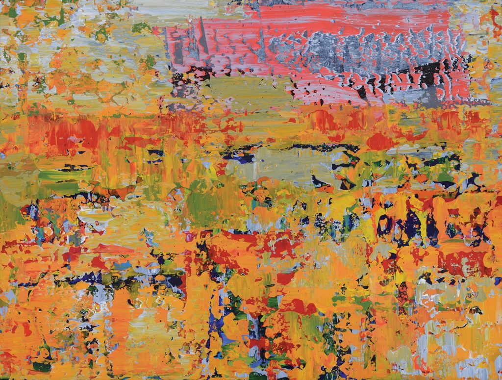 Towards Hana — Mixed media on canvas by Brad Forsythe